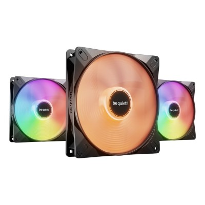 Ventilator carcasa be quiet! LIGHT WINGS LX 140mm, PWM, ARGB, pachet x3