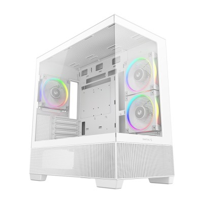 Carcasa DeepCool CG380 3F WH Mid Tower, tempered glass, Alb Carcasa DeepCool CG380 3F WH Mid Tower, tempered glass, Alb