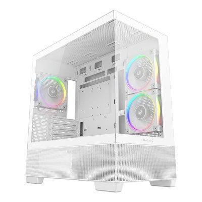 Carcasa DeepCool CG380 3F WH Mid Tower, tempered glass, Alb Carcasa DeepCool CG380 3F WH Mid Tower, tempered glass, Alb