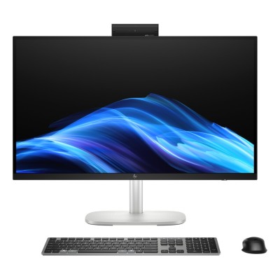 Calculator Desktop HP EliteStudio 8 G1i AI AIO cu procesor Intel Core Ultra 5 235 până la 5 GHz, 16GB DDR5, 512GB SSD, Intel Graphics, Windows 11 Pro, Argintiu, Garanție 1 an