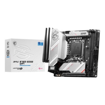Placa de baza MSI MPG B760I EDGE WIFI, Intel B760, LGA 1700, mini-ITX, DDR5, Wi-Fi 6E