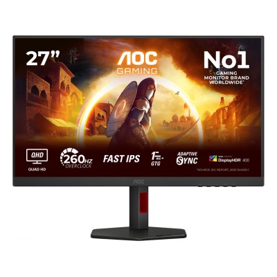 Monitor AOC Q27G4ZR 27 inch, 2560 x 1440 px, IPS, 260 Hz, Gaming Monitor AOC Q27G4ZR 27 inch, 2560 x 1440 px, IPS, 260 Hz, Gaming