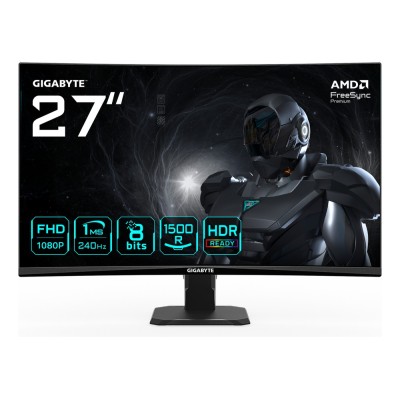 Monitor Gigabyte GS27FC2 27 inch, 1920 x 1080 px, VA, 240 Hz, Curbat, Gaming Monitor Gigabyte GS27FC2 27 inch, 1920 x 1080 px, VA, 240 Hz, Curbat, Gaming