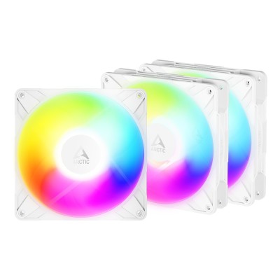Ventilator carcasa Arctic P14 Pro Reverse A-RGB 140mm, Performanta, PWM, ARGB, Alb, pachet x3