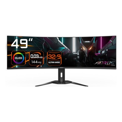Monitor Gigabyte AORUS CO49DQ 49 inch, 5120 x 1440 px, OLED, 144 Hz, Curbat, Gaming