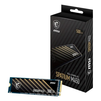 SSD MSI SPATIUM M450 500GB, M.2 2280, PCIe 4.0 NVMe