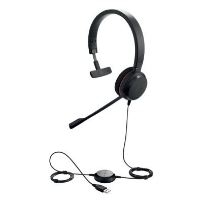 Casti Jabra Evolve 20 On-ear, cu fir, microfon boom Casti Jabra Evolve 20 On-ear, cu fir, microfon boom