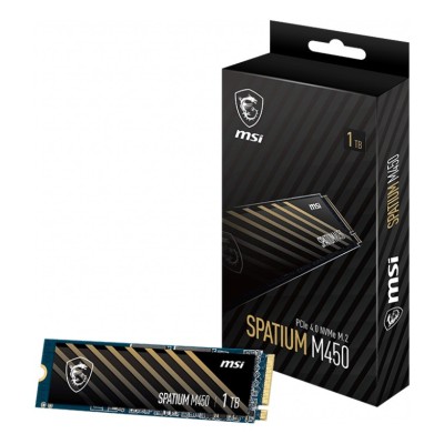 SSD MSI SPATIUM M450 1TB, M.2 2280, PCIe 4.0 NVMe SSD MSI SPATIUM M450 1TB, M.2 2280, PCIe 4.0 NVMe
