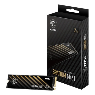 SSD MSI SPATIUM M461 2TB, M.2 2280, PCIe 4.0 NVMe SSD MSI SPATIUM M461 2TB, M.2 2280, PCIe 4.0 NVMe
