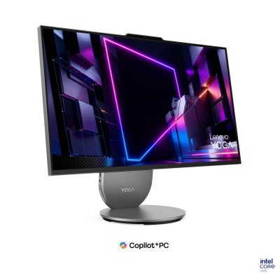 All-in-One PC Lenovo Yoga AIO 27IPH11 cu procesor Intel Core Ultra 5 325 până la 4.5GHz, 27