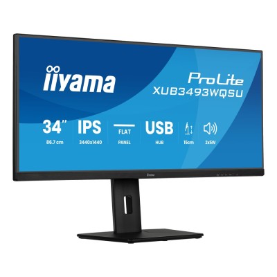 Monitor iiyama XUB3493WQSU-B6 34 inch, 3440 x 1440 px, IPS, 120 Hz Monitor iiyama XUB3493WQSU-B6 34 inch, 3440 x 1440 px, IPS, 120 Hz
