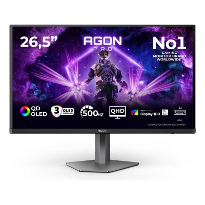 Monitor AOC AG276QKD2 27 inch, 2560 x 1440 px, OLED, 500 Hz, Gaming Monitor AOC AG276QKD2 27 inch, 2560 x 1440 px, OLED, 500 Hz, Gaming