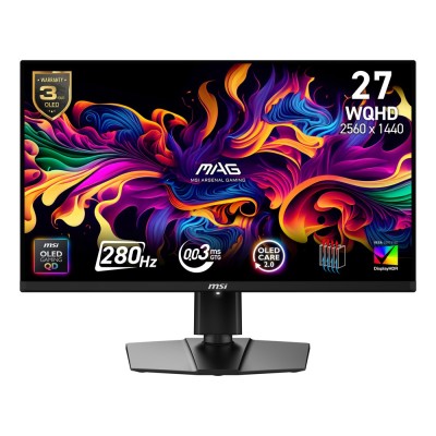 Monitor MSI MAG 271QP QD-OLED X28 26.5 inch, 2560 x 1440 px, OLED, 280 Hz, Gaming Monitor MSI MAG 271QP QD-OLED X28 26.5 inch, 2560 x 1440 px, OLED, 280 Hz, Gaming