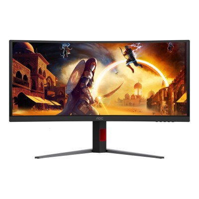 Monitor AOC CU34G4CA 34 inch, 3440 x 1440 px, VA, 180 Hz, Curbat, Gaming Monitor AOC CU34G4CA 34 inch, 3440 x 1440 px, VA, 180 Hz, Curbat, Gaming