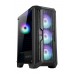 Carcasa ABKONCORE H250X, Black, ATX Mid Tower, tempered glass, mesh, RGB, fara sursa