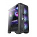 Carcasa ABKONCORE H250X, Black, ATX Mid Tower, tempered glass, mesh, RGB, fara sursa