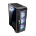 Carcasa ABKONCORE H250X, Black, ATX Mid Tower, tempered glass, mesh, RGB, fara sursa