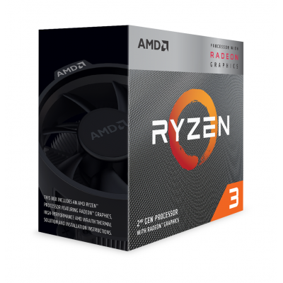 Procesor AMD Ryzen™ 3 3200G, 6MB, 3.6GHz, Radeon™ RX Vega 8 Graphics cu Wraith Stealth cooler