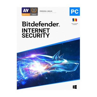 Antivirus Bitdefender Internet Security 2021, 1 Dispozitiv, 1 An, Retail