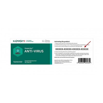 Antivirus Kaspersky, Scratch card, 1 Dispozitiv, 1 An
