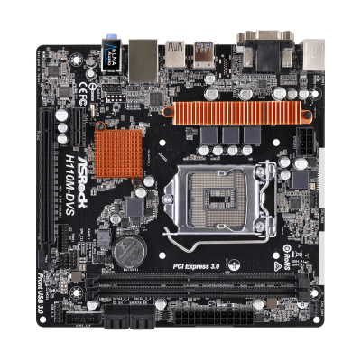 Placa de baza Asrock H110M DVS R3.0, socket 1151