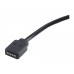 Cablu Splitter RGB Akasa AK-CBLD04-50BK, 1 to 4, 4-pin RGB, 50 cm, Negru