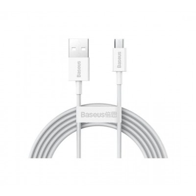Cablu USB la USB-C Baseus Superior Series CAMYS-02, Fast Charge, 1 m, Alb