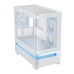 Carcasa ASUS PRIME AP202 Small Tower, sticlă securizată curbată, alb