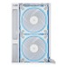 Carcasa ASUS PRIME AP202 Small Tower, sticlă securizată curbată, alb