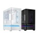 Carcasa ASUS PRIME AP202 Small Tower, sticlă securizată curbată, alb