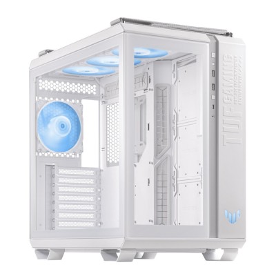 Carcasa ASUS TUF GAMING GT502 Mid Tower, sticlă securizată, alb