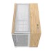 Carcasa Corsair 2500X Mid Tower, sticlă securizată, White/Bamboo