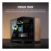 Carcasa Corsair 2500X Micro ATX, Sticlă securizată, Black/Walnut Wood