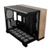 Carcasa Corsair 2500X Micro ATX, Sticlă securizată, Black/Walnut Wood