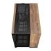 Carcasa Corsair 2500X Micro ATX, Sticlă securizată, Black/Walnut Wood