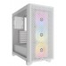 Carcasa Corsair 3000D Airflow RGB Mid-Tower, fara sursa, alba