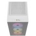 Carcasa Corsair 3000D Airflow RGB Mid-Tower, fara sursa, alba