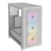 Carcasa Corsair 3000D Airflow RGB Mid-Tower, fara sursa, alba