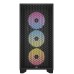 Carcasa Corsair 3000D Airflow RGB Mid-Tower, fara sursa, neagra Carcasa Corsair 3000D Airflow RGB Mid-Tower, fara sursa, neagra