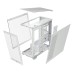 Carcasa Corsair 3500X Mid Tower, sticlă securizată, Alb