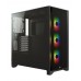 Carcasa Corsair 4000X, RGB, ATX Mid Tower, Tempered Glass, Neagra