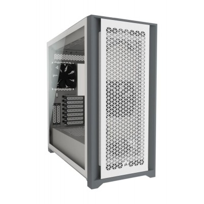 Carcasa Corsair 5000D Airflow, ATX Mid Tower, Tempered Glass, Alba