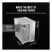 Carcasa Corsair 6500X Mid Tower, sticlă securizată, alb/gri satinat