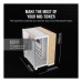 Carcasa Corsair 6500X Mid Tower, sticlă securizată, White/Bamboo