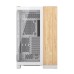 Carcasa Corsair 6500X Mid Tower, sticlă securizată, White/Bamboo
