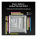 Carcasa Corsair FRAME 4000D RS Mid Tower, sticlă securizată, alb