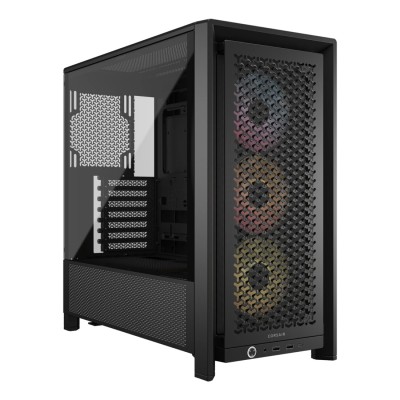 Carcasa Corsair FRAME 4000D RS Modular Mid Tower, sticlă securizată, negru