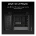 Carcasa Corsair FRAME 4000D RS Mid Tower, sticlă securizată, negru