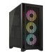 Carcasa Corsair iCUE 4000D RGB Airflow Mid-Tower, fara sursa, neagra Carcasa Corsair iCUE 4000D RGB Airflow Mid-Tower, fara sursa, neagra