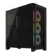 Carcasa Corsair iCUE 4000D RGB Airflow Mid-Tower, fara sursa, neagra Carcasa Corsair iCUE 4000D RGB Airflow Mid-Tower, fara sursa, neagra
